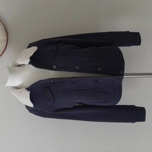 Abercrombie & Fitch sharp old lined sweater jacket